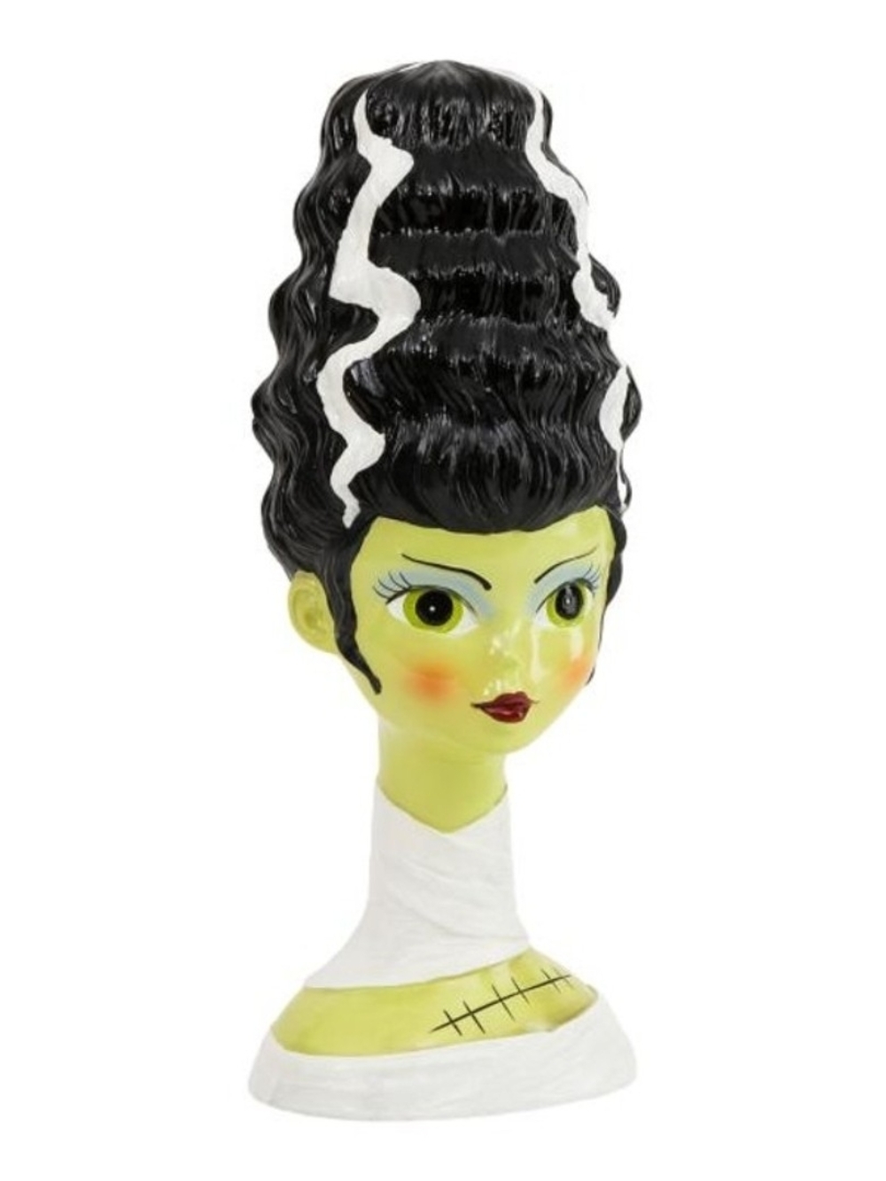 Bride Of Frankenstein Bust 15in Chic Goth Retro Halloween Decor Goblin And Ghoul